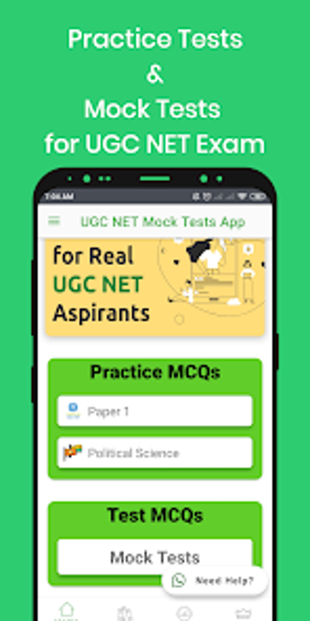 NET SET JRF Mock tests