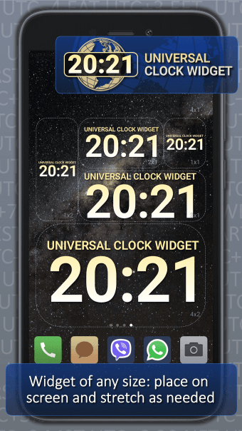 Universal Clock widget 2021 fully customizable
