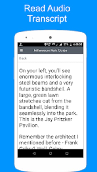 Bean  Millennium Park Audio Walking Tour Guide
