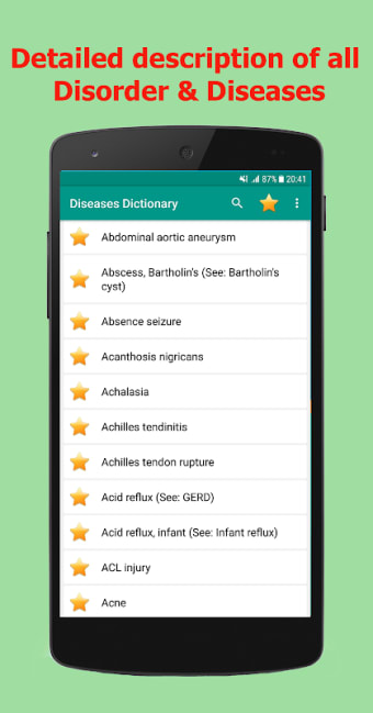 Disorder & Diseases Dictionary Offline