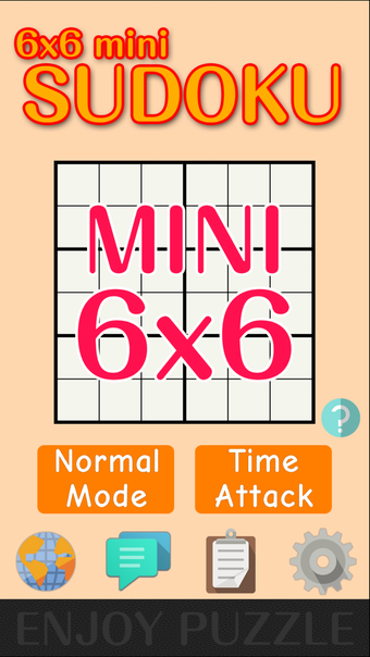 6x6 mini Sudoku Puzzle