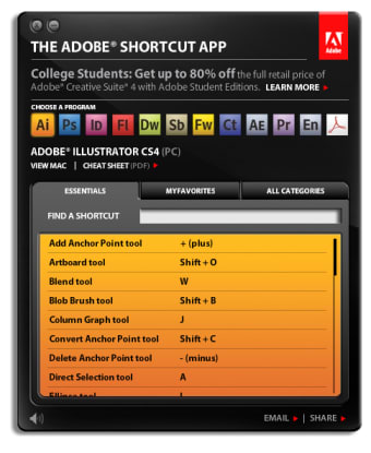 Adobe Shortcut