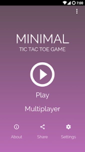 Minimal Tic Tac Toe Without Ads