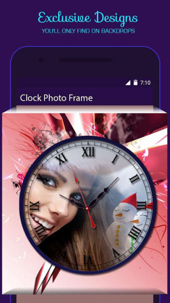 Clock Photo Frame , Photo Editor