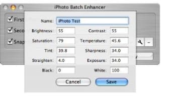 iPhoto Batch Enhancer