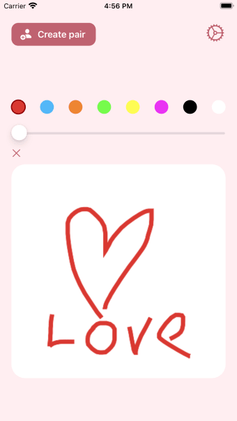 Paint Love - widget for couple