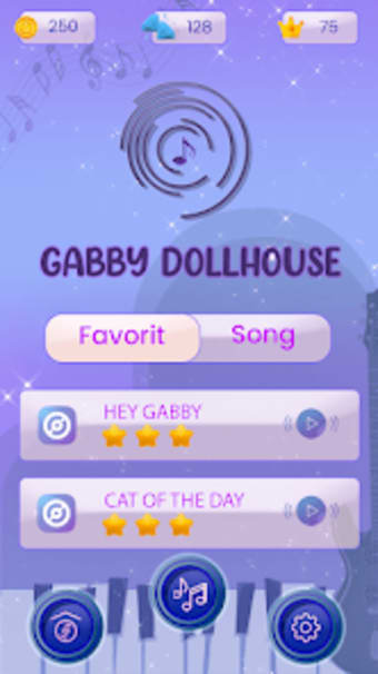 Gabbys Dollhouse Piano Tiles