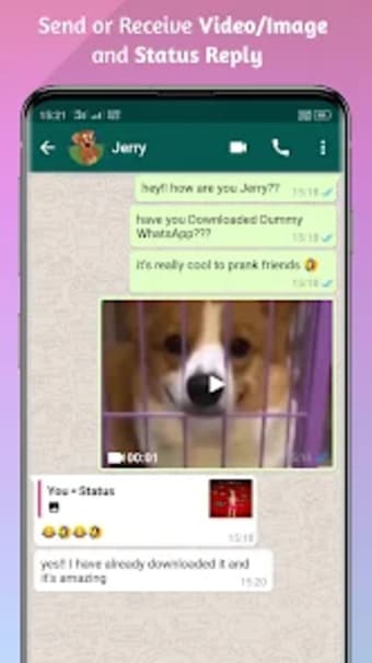 WhatsFauxy - Fake Chats Status