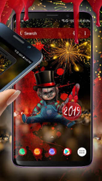Scary Doll New Years Theme  Wallpapers and Icons