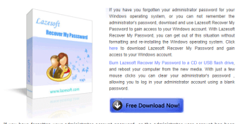 Lazesoft Recover My Password