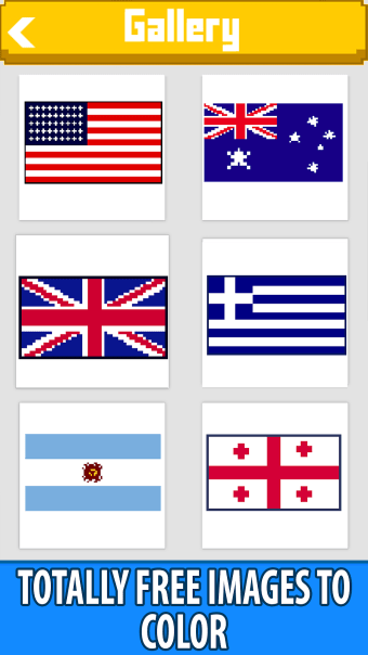Flag Pixel Art Color by Number