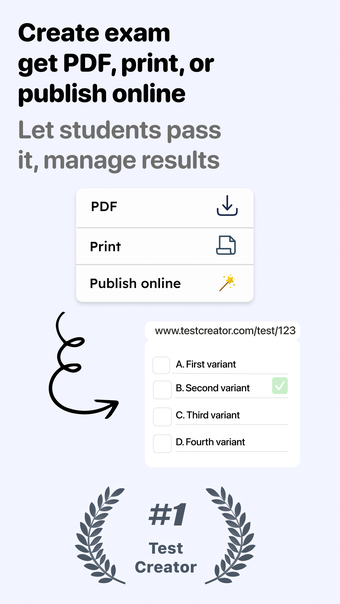 Exam Creator Publish Quiz Test