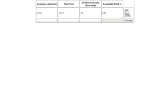 Dividend Yield Calculator