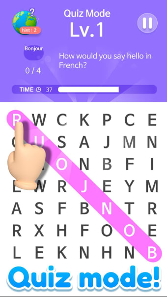 Word Search - Connect letters