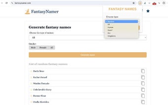 Fantasy name generator