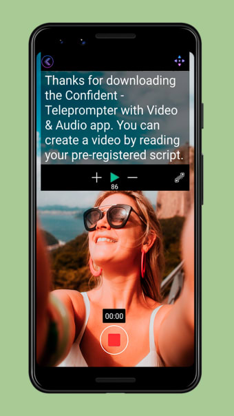 Confident-Teleprompter with Video  Audio