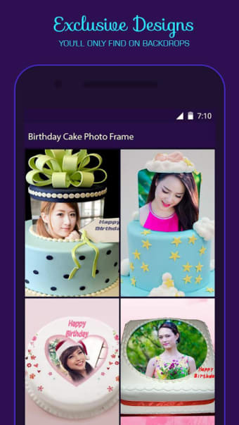 Birthday Cake Photo Frame