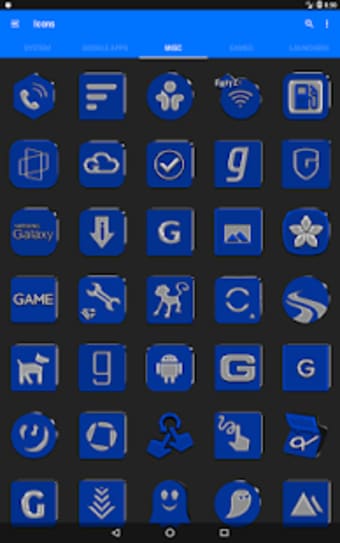 Blue Icon Pack Free