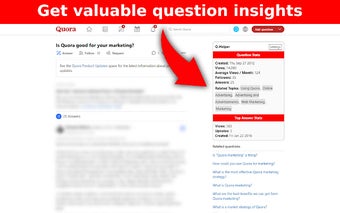 Q-Helper - Quora Marketing and Data Tool