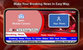 Breaking News Video Maker Media Photo Editor