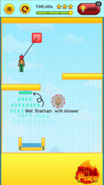 Stickman On Fire : Stickman Games Fun Physics