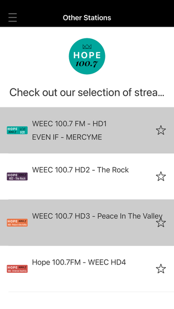 Hope 100.7 - WEEC Radio