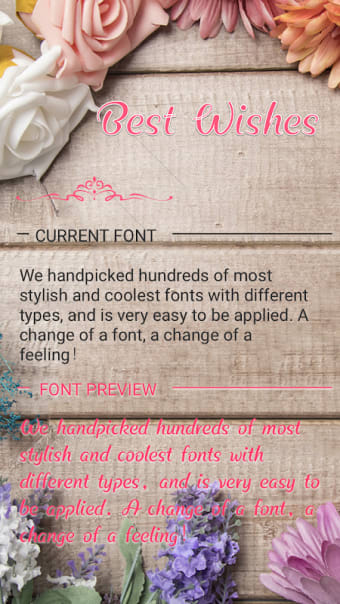 Best Wishes Font for FlipFont , Cool Fonts Text