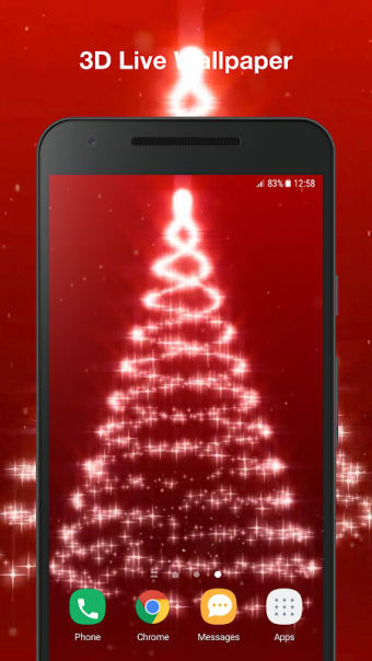 3D Christmas Tree Live Wallpaper