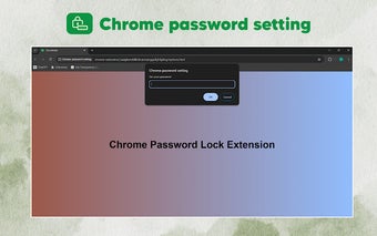 Chrome password setting