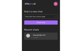 SitePro: Chat with websites like a pro