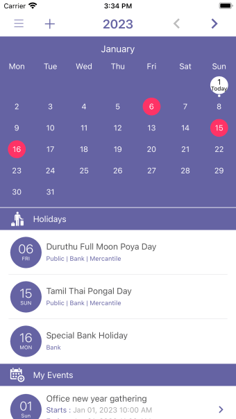 SL Calendar