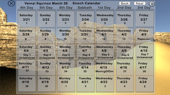 Ancient Enoch Calendar