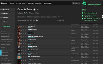 Beatport UI Tweaks