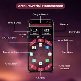 Ares Launcher with 4D Themes