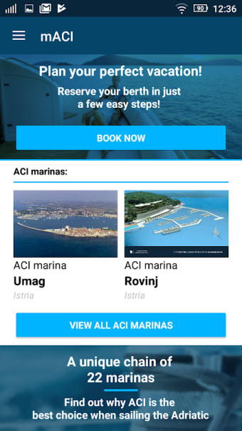 ACI Marinas Berth Booking App