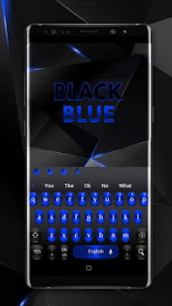 Cool Black Blue Light Keyboard