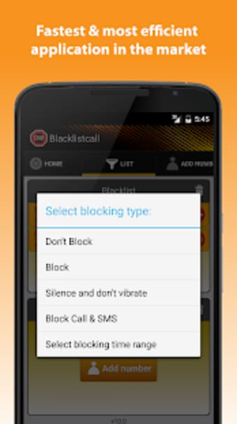 Blacklistcall - Block numbers