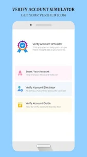 Verify Account Icon Simulator