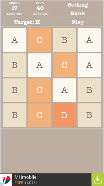 2048 Alphabet Multiple Mode