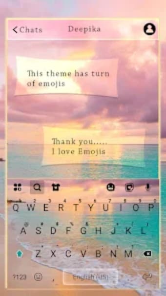 Beach Sunset Keyboard Backgrou
