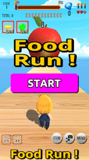 Food Run Game: simple run game