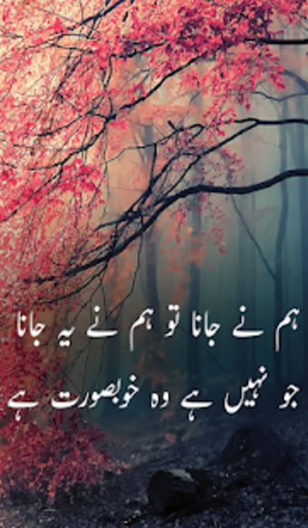 Urdu poetry on picture :Shayari photo editor