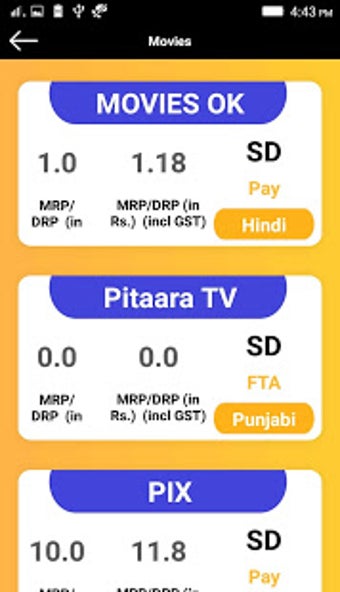 Trai Channel Price List