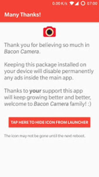 Bacon Camera Donation