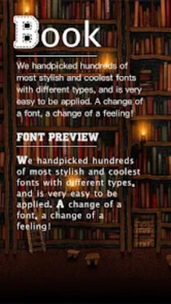 Book Font for FlipFont