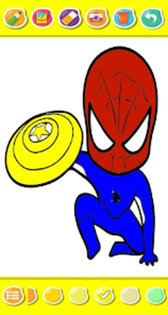 Spider Super Hero coloring