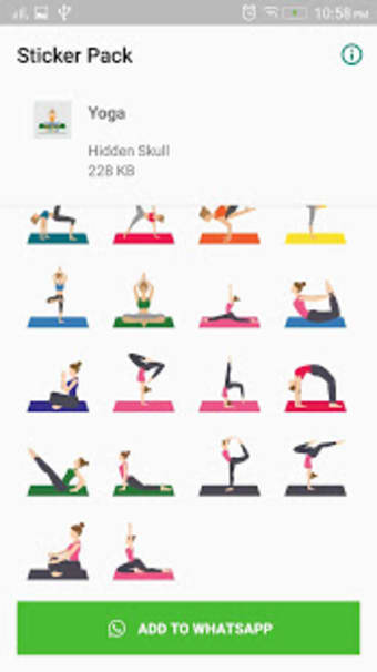 Yoga Sticker for WhatsApp