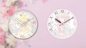 Analog clocks Flowery Kiss