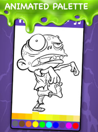 Zombie Coloring Pages with Animated Horror Effects