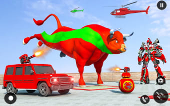 Angry Bull City Attack Game: Animal Fighting Games
